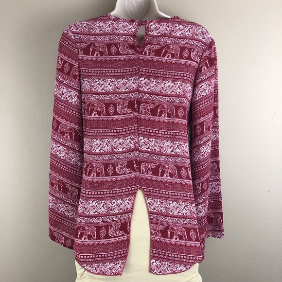 See You Monday Red Fringe Top - Picture 4 of 16